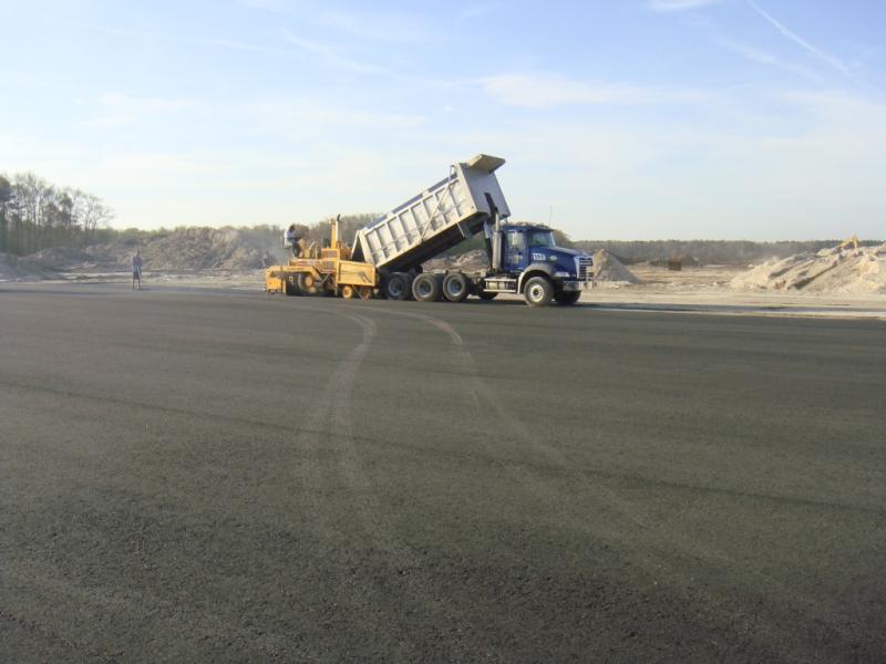 Paving Compost Pads at Blue Hen Organics